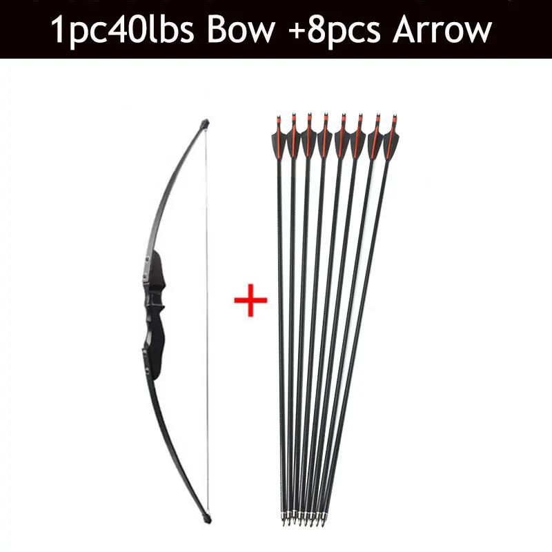1pc 30/40 lbs Archery Recurve Bow Take Down Bow CS Games And Fiberglass Arrow And Arrow Tube  Hunting Accessory