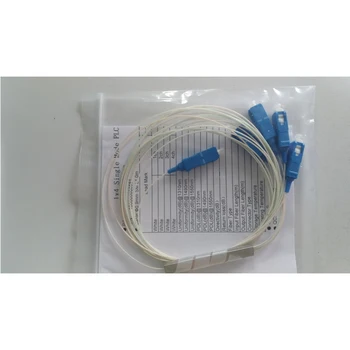 

1x4 steel tube type mini size plc single-mode sc/pc fiber optic splitter