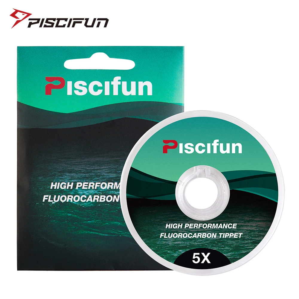 Фторуглеродный поводок для рыбалки нахлыстом Piscifun низкая видимость