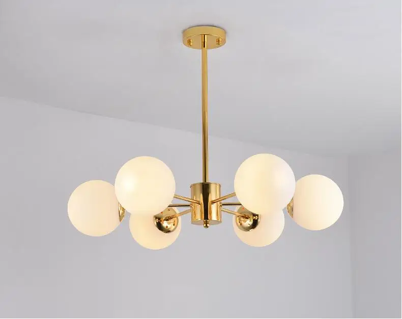Bola de Vidro Pós-moderna Criativo Feijão Mágico Lustre Estilo Nórdico 16 vidro lustre lustre estilo Nórdico
