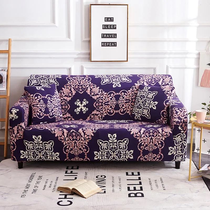 

Homing Elastic Living Room Sofa Cover Furniture Protector Case Sectional Slipcover Stretch Spandex Corner Couch Cover for Sofas