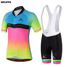 MILOTO команда женщин велосипед Удобный Джерси Ropa Ciclismo велосипед Накладка для одежды нагрудник короткие костюмы Велоспорт одежда S-4XL