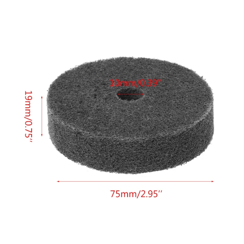 Нейлоновое волокно полировочное колесо абразивная полировка шлифовального железа инструмент 75*19*10 мм