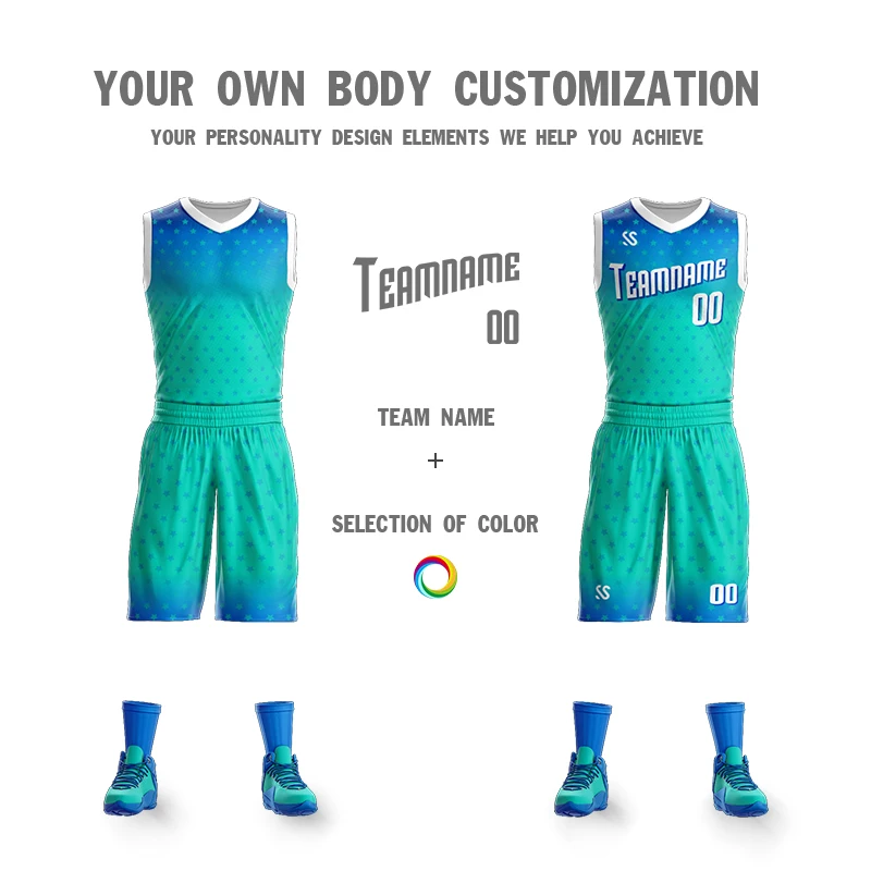 Reversible Custom Men's Youth Basketball Jersey Double-sided Suit Shirt Print Sportwear Summer Team Game Set Clothes Uniforms