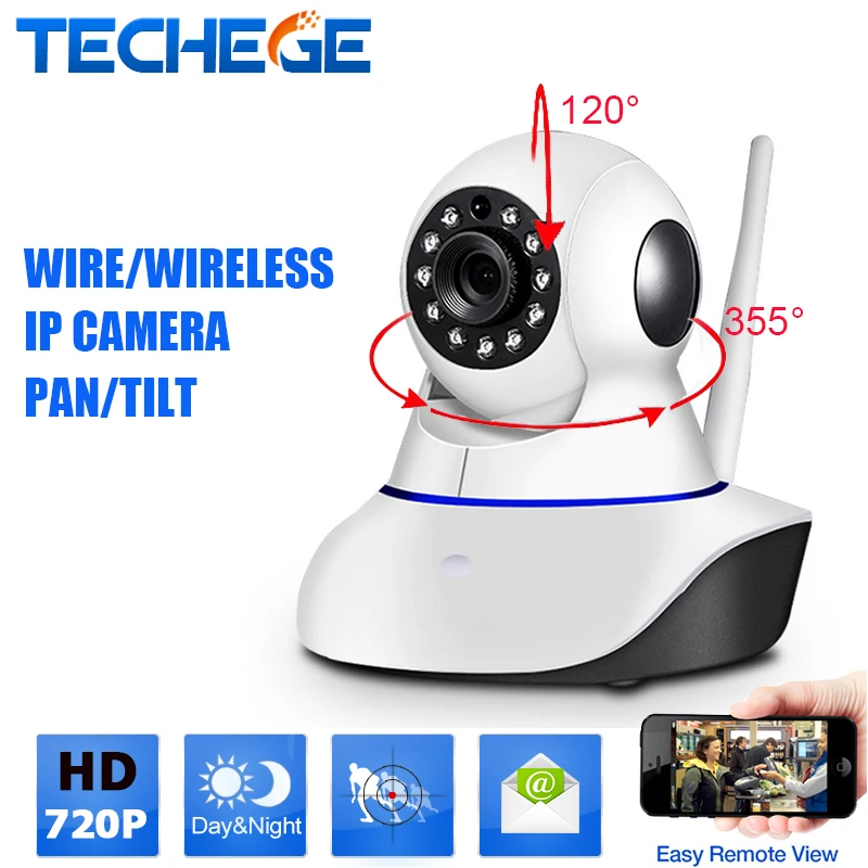  wireless ip camera PTZ 360 rotation Smart security wifi HD720P 1.0MP cctv camera night vision Motion Detection baby monitor 