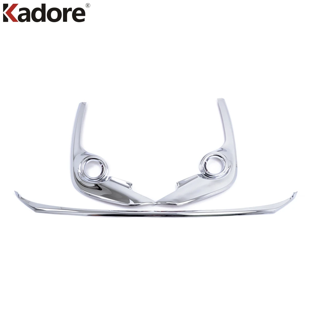 Для TOYOTA Sienta XP170 2015 2016 2017 ABS Хромированная накладка переднего бампера отделка