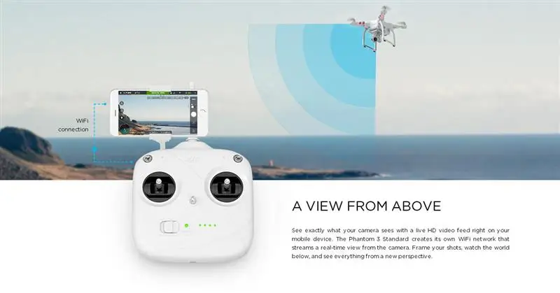 DJI Phantom 3 Standard FPV With 12MP Camera Shoots 2.7K Video RC Quadcopter RTF