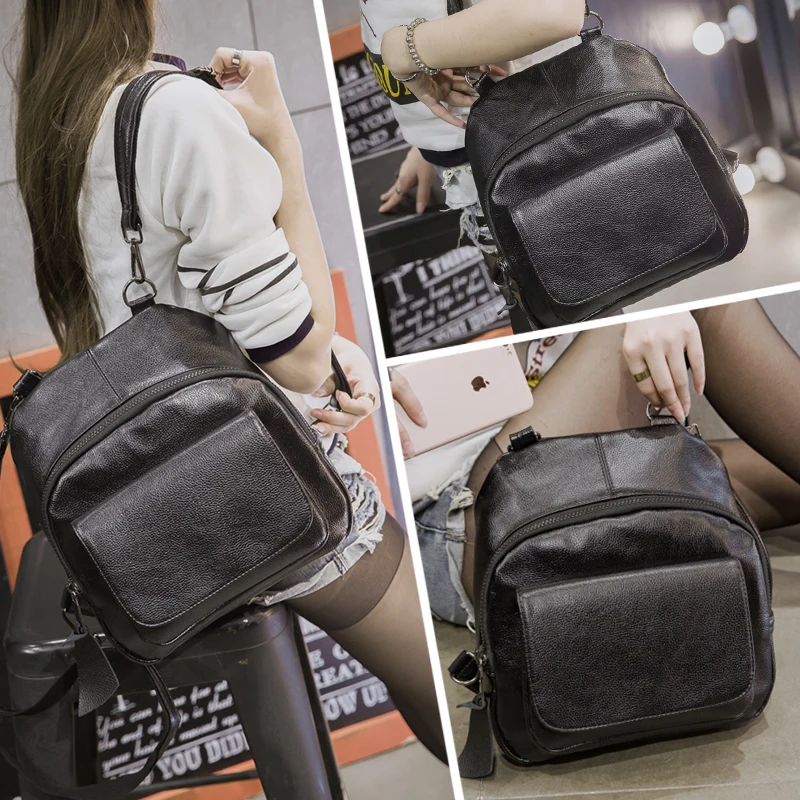 

Autumn and winter new female shoulder bag backpack Europe and the United States simple tide female new casual wild shoulder mult
