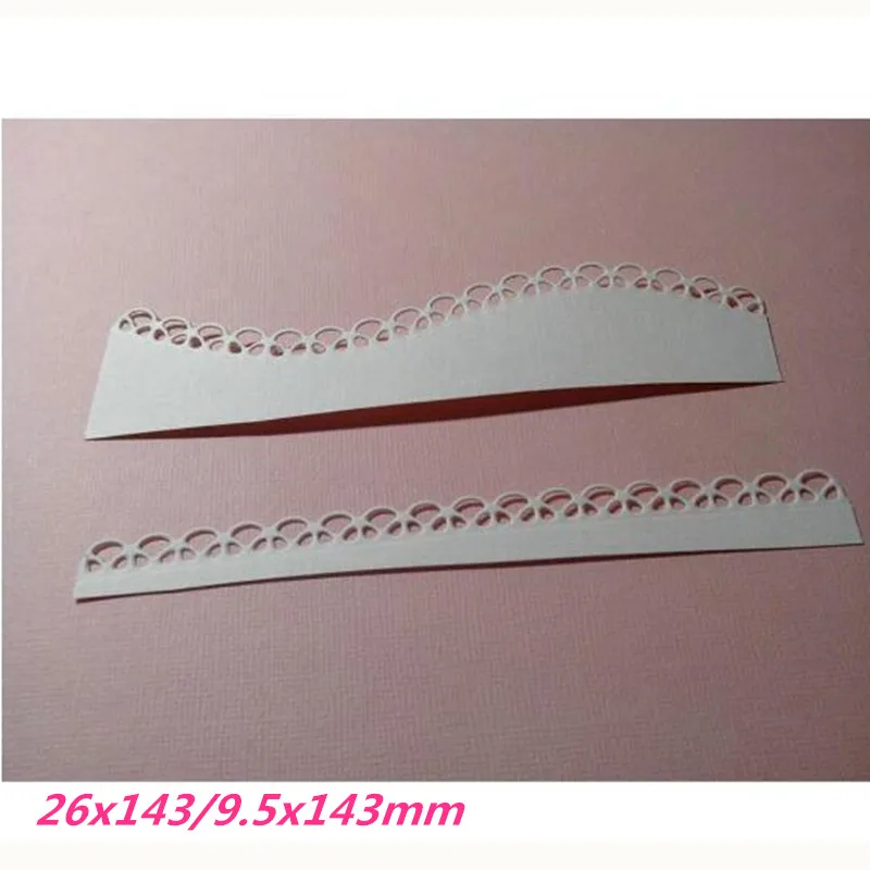 

26x143/9.5x143mm Border Frame Making Scrapbook Greeting Card Lace Hollow Metal Cutting Dies Stencil Frame Embossing Template DIY