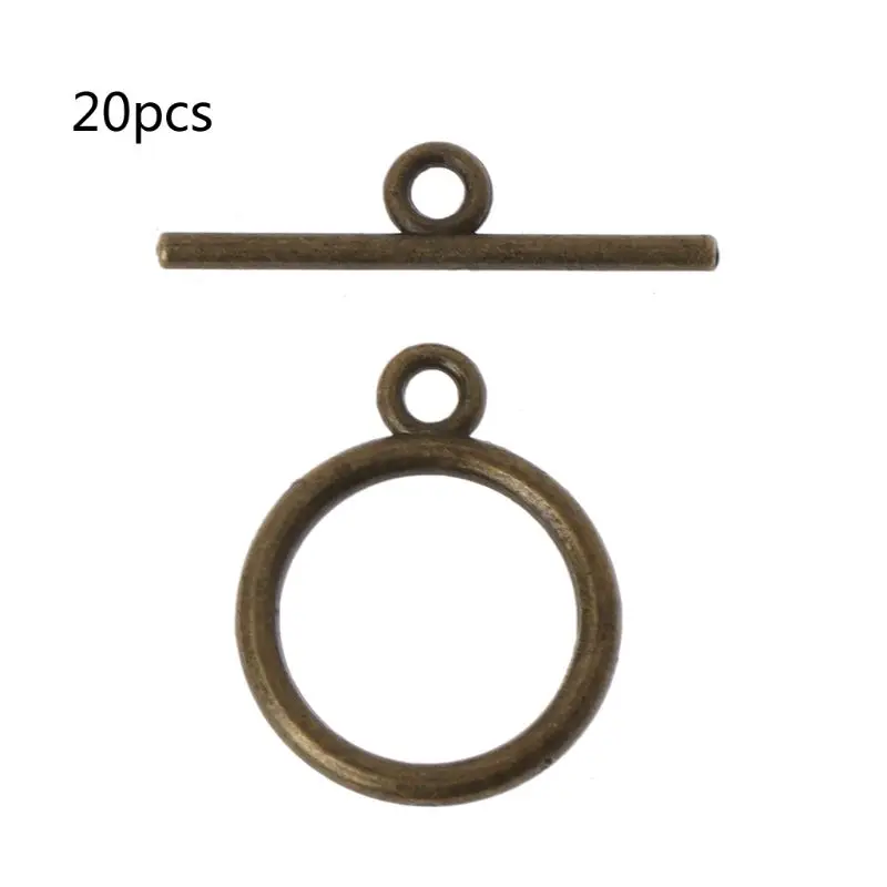 20 комплектов браслет ожерелье бар и кольцо Переключить застежки соединители Ювелирные изделия Поиск - Цвет: Brown