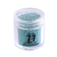 Blueness 1 бутылка светло-голубой блеск для ногтей порошок пигментный гель лак для ногтей с блестками для украшения ногтей маникюр BG096