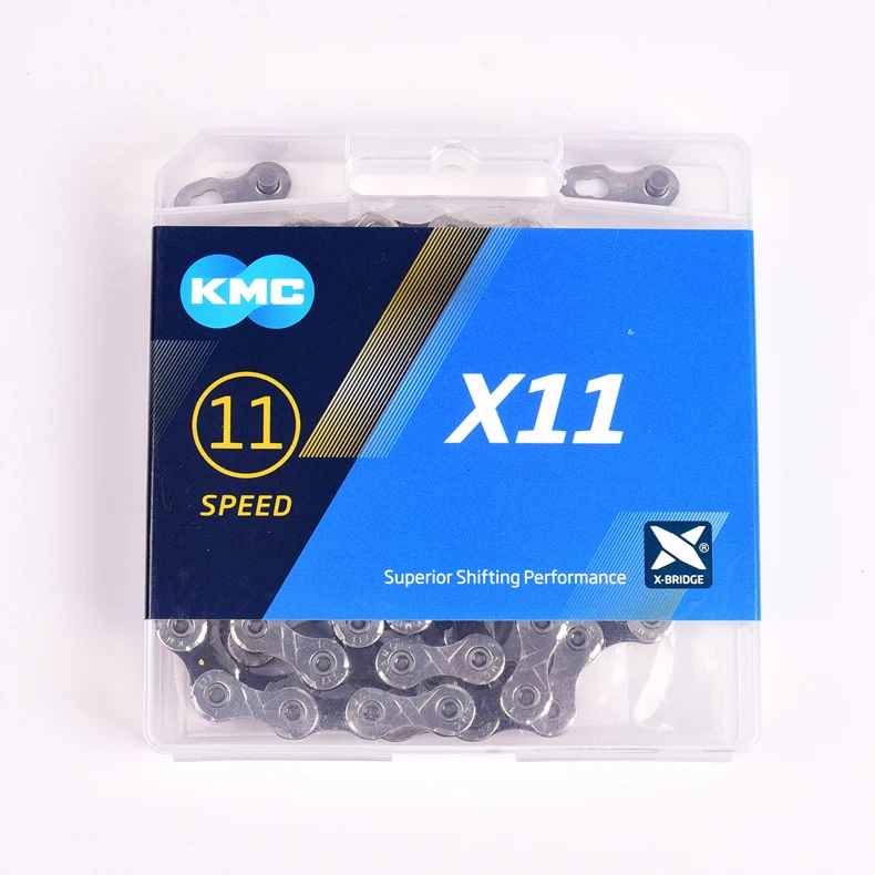 Clearance KMC X11 bicycle chain 11 speed 118 links with quick link ultralight 256g MTB mountain bike chain road 11 variable boxed 0