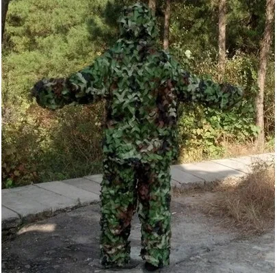 

Summer light and thin style Bionic Ghillie Suits hunting Paintball, Airsoft camping Military camouflage clothing