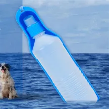 ZHPZPET Лидер продаж 500 мл синий, розовый, желтый Портативный вода бутылка для собаки кошки