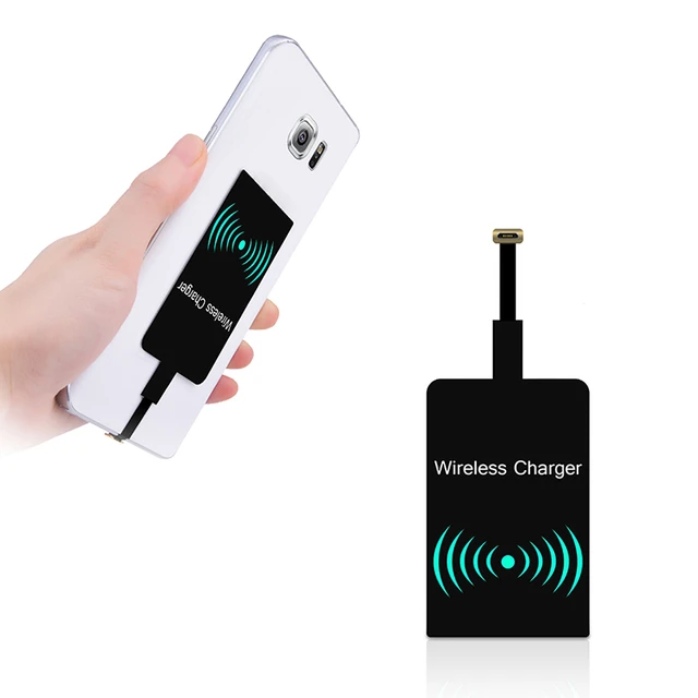 Receptor de carga inalámbrica Qi de 10W para iPhone, Micro USB tipo C,  adaptador de cargador inalámbrico rápido Universal para Samsung, Huawei y  Xiaomi - AliExpress