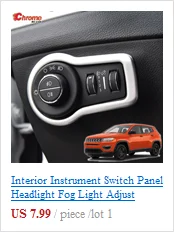 Для Jeep Compass передний противотуманный светильник, Задняя Крышка багажника, хромированная накладка, молдинг, аксессуары, украшение для автомобиля