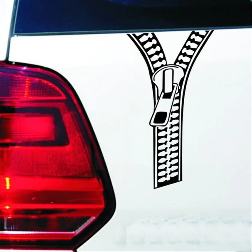 

2017 accessories Creative Zipper Car Stickers Rear Decals Decoration Accessories Fastener car-styling stickers
