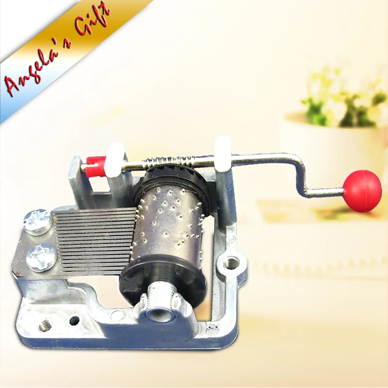 Hand Crank music box movements diy musical box mechanism,christmas