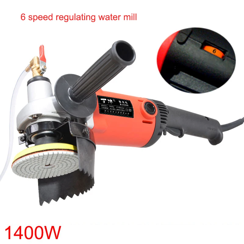 

1400W water machine polishing of marble stone wet water mill machine, BJ5086B stone polishing, grinding sander 220V 1pc