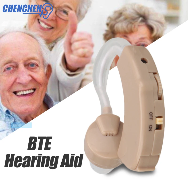 Cheapest Mini Digital Hearing Aid Behind Ear Amplifier Adjustable Hearing Aids For The Elderly Deaf Aparelho