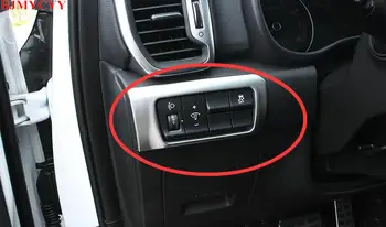

BJMYCYY 1Piece ABS Chrome Headlight Switch Adjustment Button Circle Protection Trim Sticker For Kia Sportage Kx5 QL LHD 2017