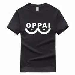 Один удар человек герой Сайтама Oppai забавные евро Размеры футболка из 100% хлопка летние Повседневное О-образным вырезом Футболка для Для