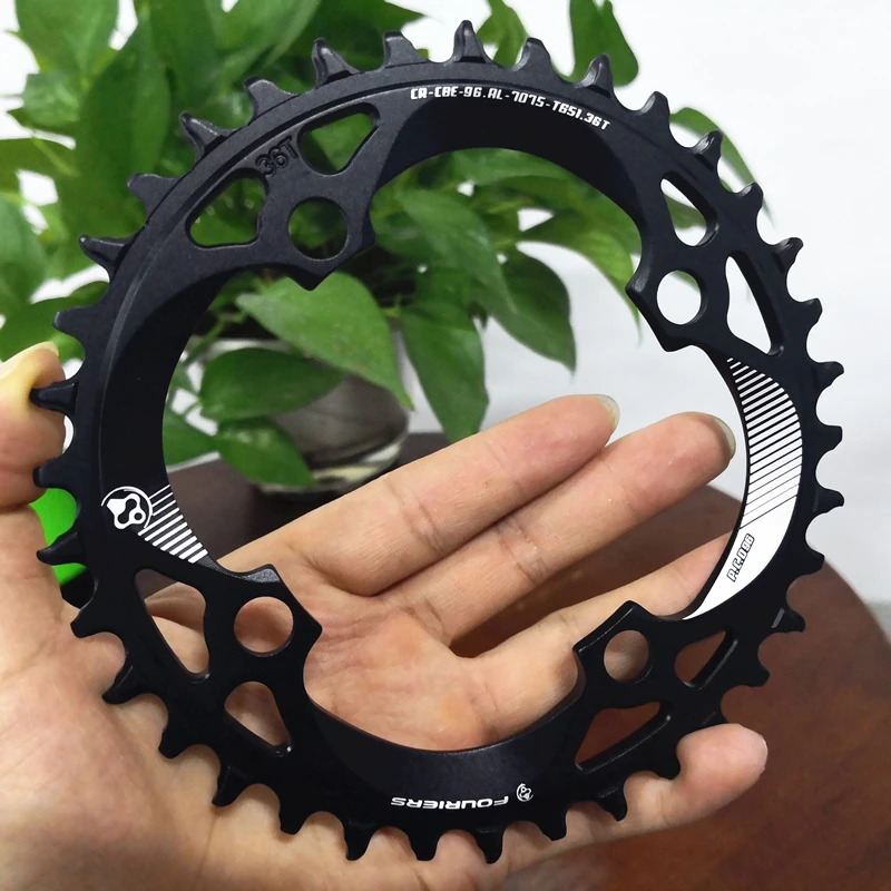 

2019 FOURIERS Bicycle 96 BCD Single Speed Chain Wheel Sprocket Wheel 34T 36T 38T Chainring For MTB Mountain Bike Road Bicycle