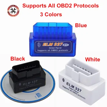 

2018 New OBD V2.1 mini ELM327 OBD2 Bluetooth Auto Scanner OBDII 2 Car ELM 327 Tester Diagnostic Tool for Android Windows Symbian
