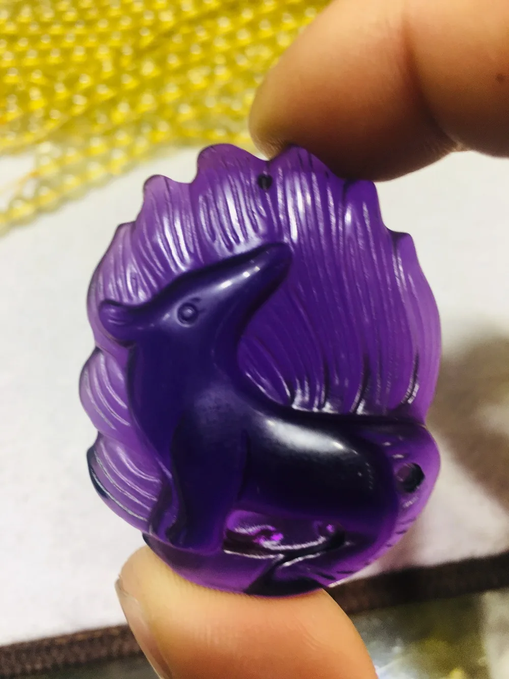 

AAA natural various crystal animal carving nine-tailed
