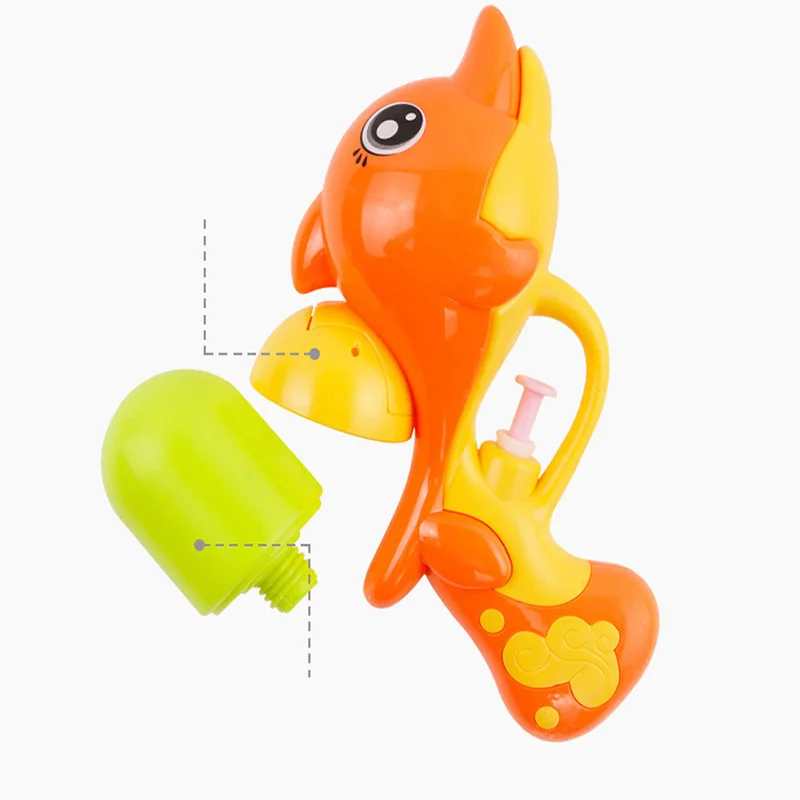 SLPF Water Gun Toys Summer Beach Play Water Children Bathroom Mini Dolphin High Pressure Water Spray Kids Baby Outdoor Game G24