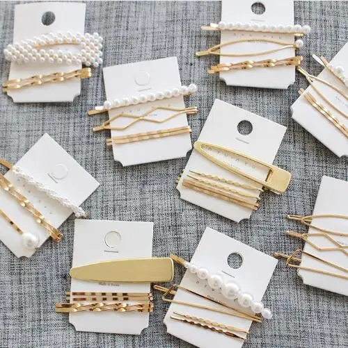 

JRFSD Korea Fashion Pearl Hair Clip Barrettes for Women Girls Handmade Pearl Flowers Hairpins Hair Accessories For Girls