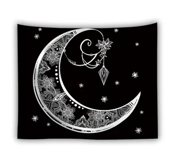 Настенный Гобелен Таро с Луной, гобелен, расшитый звездами, Полиэстеровые тканевые гобелены, покрывало, пляжные полотенца, коврик для пикника - Цвет: 14