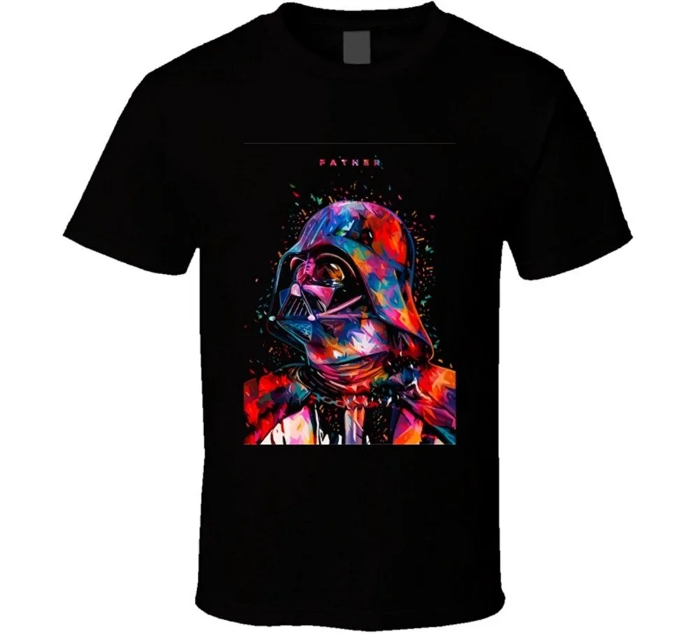 

T Shirt Hip-Hop Darth Vader Father T Shirt Star Wars Hot Sale Casual Clothing Short Casual Cotton O-Neck Solid t shirt