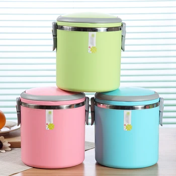 

1.8L 2 Grid Waterproof Portable Lunchbox Thermal Picnic School Student Food Bento Box Stainless Steel Plastic Lunch Boxs Large