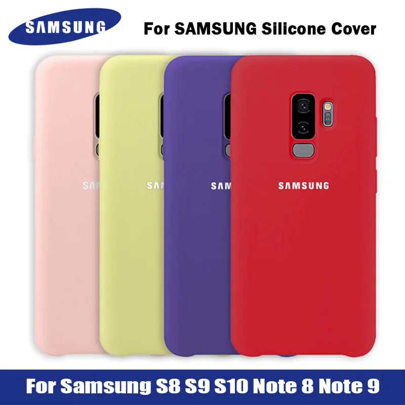 

Samsung S9 Case Original High Quality Soft Silicone Protector Case Samsung Galaxy S8 S9 S10 Plus S10e Note 8 9 Silicone Cover