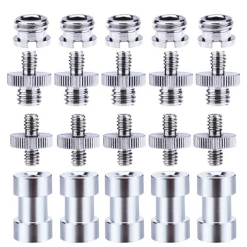 

1/4 Inch and 3/8 Inch Converter Threaded Screws Adapter Mount Set for Camera/ Tripod/ Monopod/ Ballhead/ Light Stand/ Shoulder R