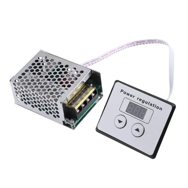Светодиодный дисплей AC 220 В 4000 Вт SCR тиристорный цифровой контроль SCR Электронный регулятор напряжения регулятор скорости Диммер термостат