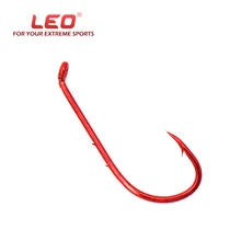 25 шт./пакет Leo рыболовный крючок Красный с двойной спинной спинкой кривошипный крючок импортный Высокоуглеродистая сталь жесткий острый антикоррозионный Морской рыболовный механизм