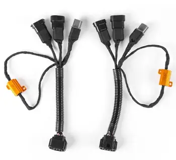 

Car connector Modified adapter cable low with halogen headlights with high with LED headlights lossless upgrade harness resistan