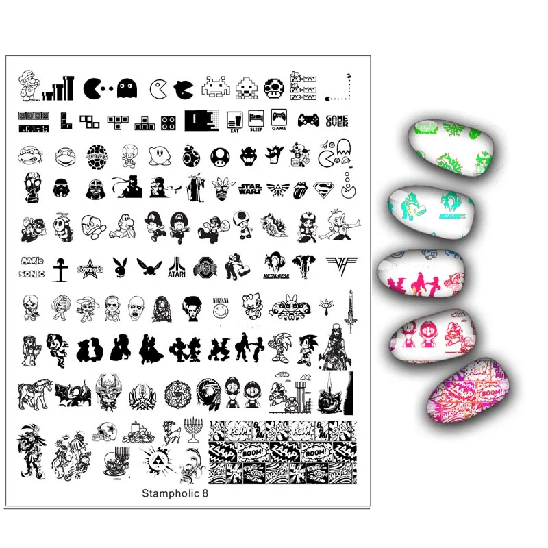 

1Pcs Big Size Animal Pattern Nail Stamping PlatesPainting Nail Art Stencil Templates Manicure Nail Stamp Tools