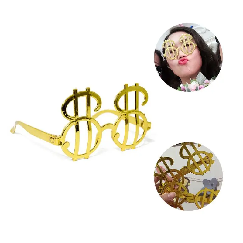 

Creative American Dollar Symbol Wacky Sunglasses Interesting Halloween Dress-up Tool Birthday Novelty Gift Costume Party Supply