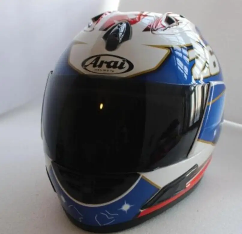 ARAI RX-7 высокого качества Полный шлем мотоцикла. Ветрозащитный Теплый гоночный шлем, Capacete - Цвет: Зеленый