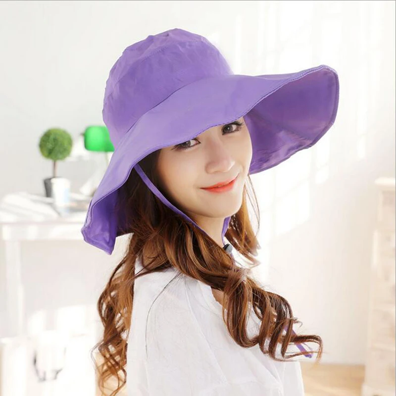 URSFUR 2017 New Arrival Waterproof Raincap Bucket Hats Rain Cap Raincoat Rain Cap Sun Hat