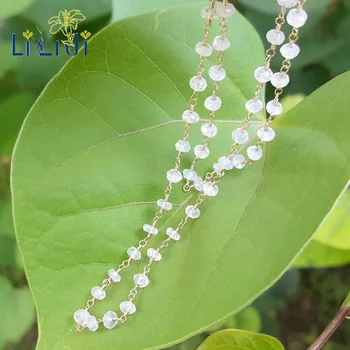 

Lii Ji Natural Moonstone/Peridot/Larimar/Labradorite/Chrysoprase High Quality Handwork Delicate Necklace