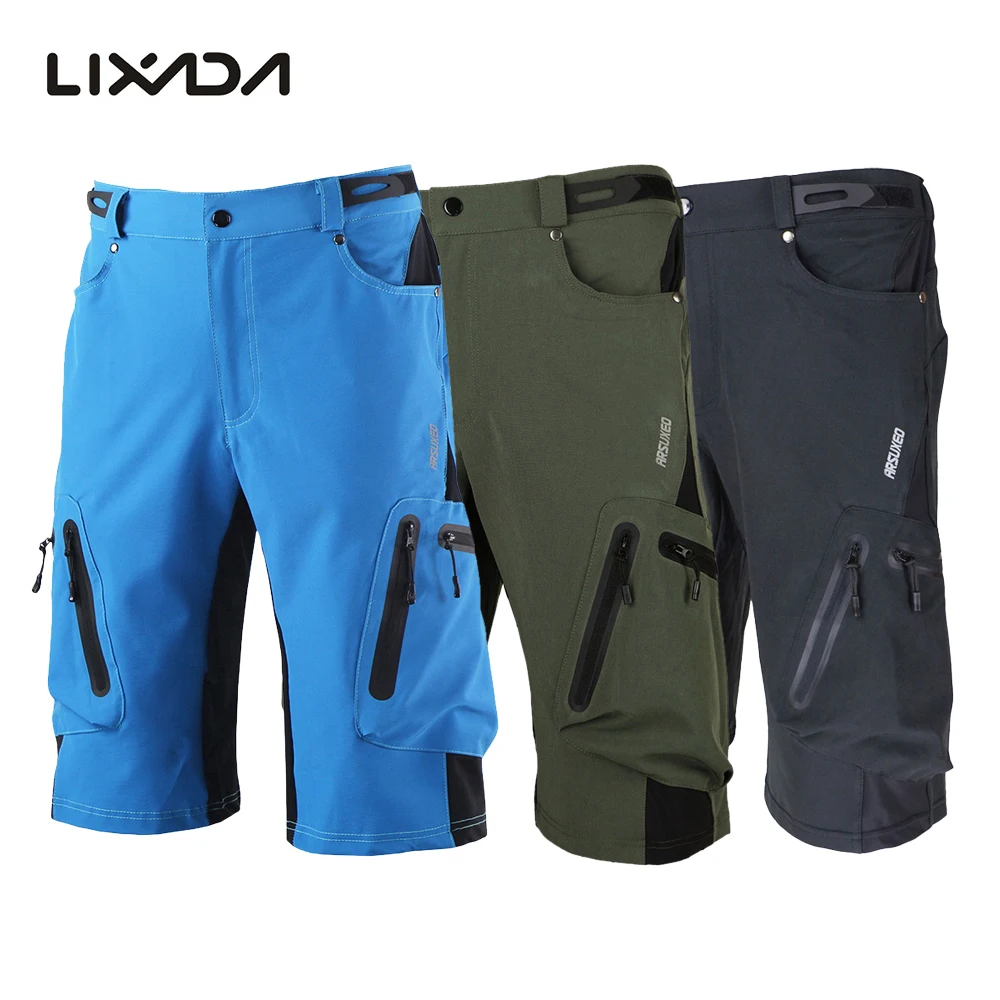 

Arsuxeo Bike Short Trousers Baggy Shorts Cycling Loose Fit Summer Outdoor Cycling Running Clothes Bicycle Bike MTB Pants Shorts