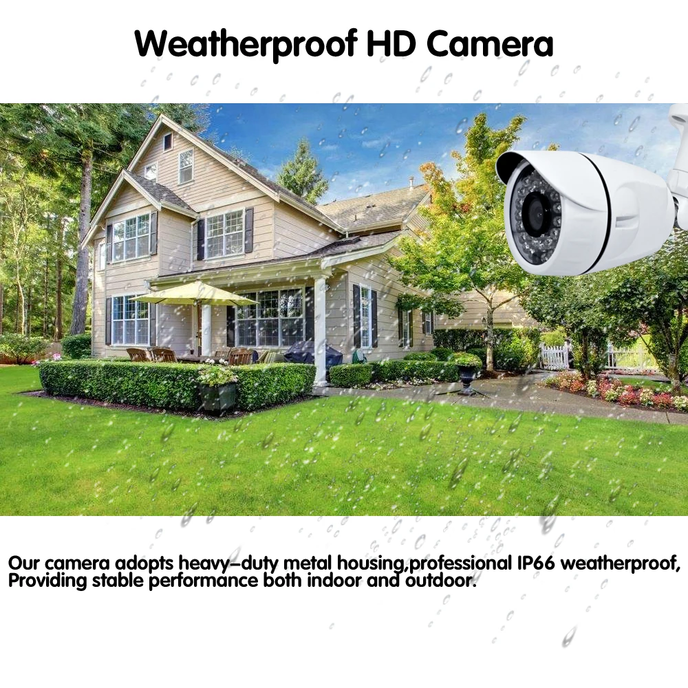  1080P AHD DVR NVR CCTV 16CH HDMI 16pcs AHD 720P 2000TVL IR Weatherproof CCTV Camera Security System