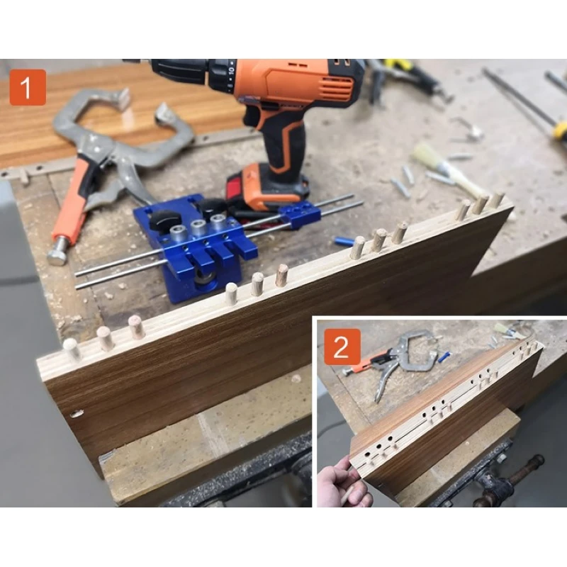 3 в 1 сверлильный локатор 08450 сверлильный направляющий набор деревообрабатывающий инструмент DIY деревообрабатывающий Столярный станок Высокоточный дюбель джиг комплект