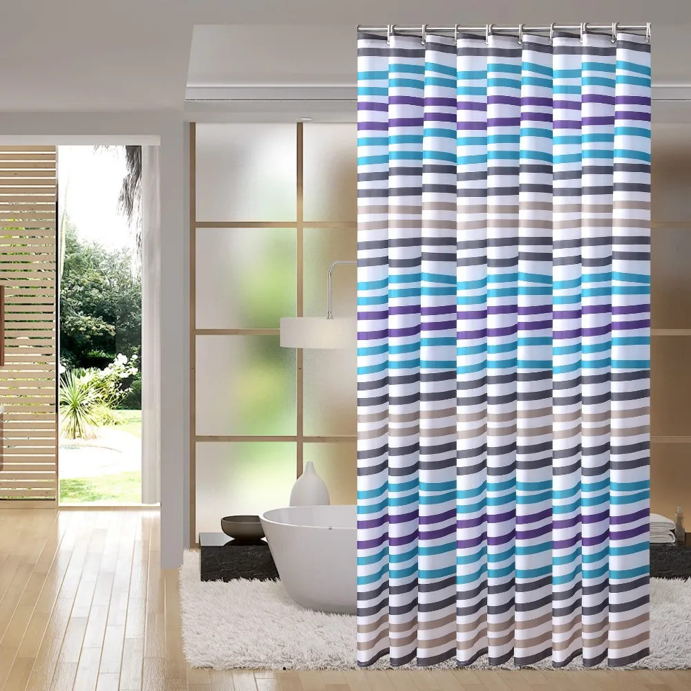 Modern bathroom waterproof mildew polyester curtain curtain partition curtain green personality