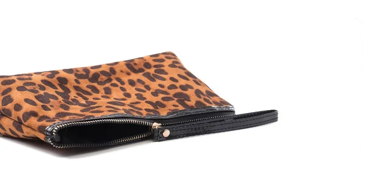 Miyahouse, женская косметичка с леопардовым принтом, сумочка для макияжа, замшевый органайзер для путешествий, сумка для хранения, дамские косметички, моющиеся сумки