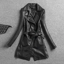 Кожаная куртка Chaquetas De Cuero Mujer 2xl 3xl из стираной кожи мотоциклетная куртка из искусственной кожи Куртка с воротником бесшерстные и